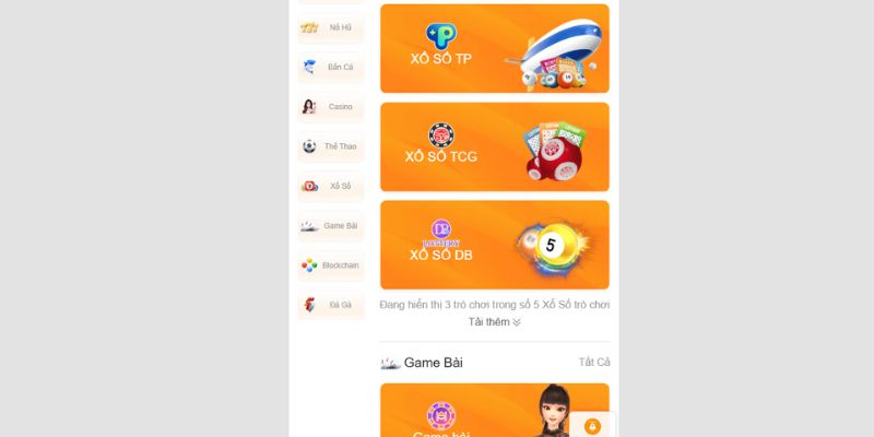 Xổ Số tại trang 13WIN đầy đủ các sảnh game và nhà cung cấp uy tín